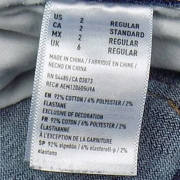 American Eagle Outfitters Super Stretch X Hi-Rise Jegging Size 2 - Picture 8 of 8